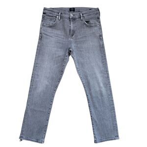 Citizens of Humanity Elsa Jeans Womens 28 Gray Mid Rise Slim Crop Ankle